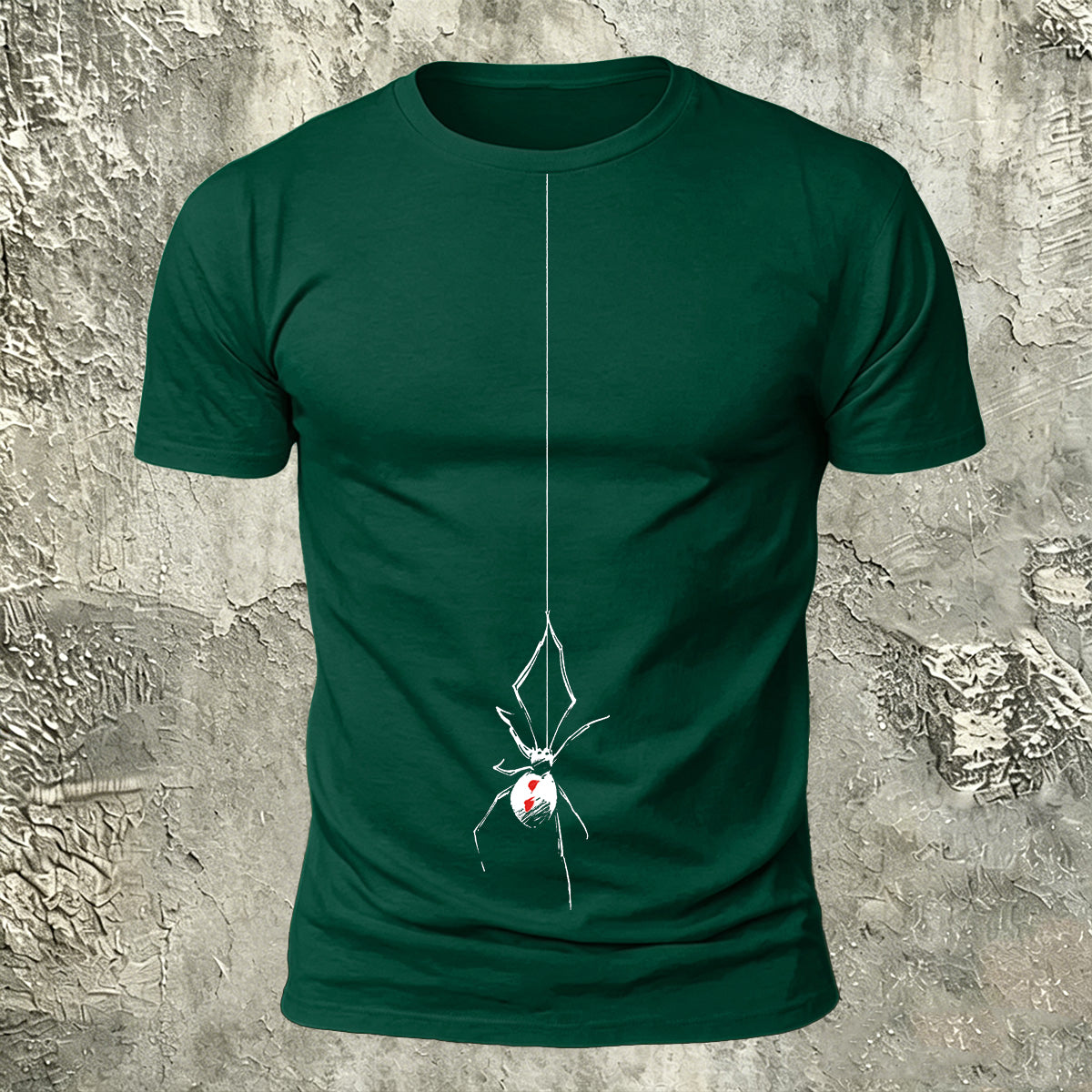 Minimalist Hanging Spider Premium Cotton Tee