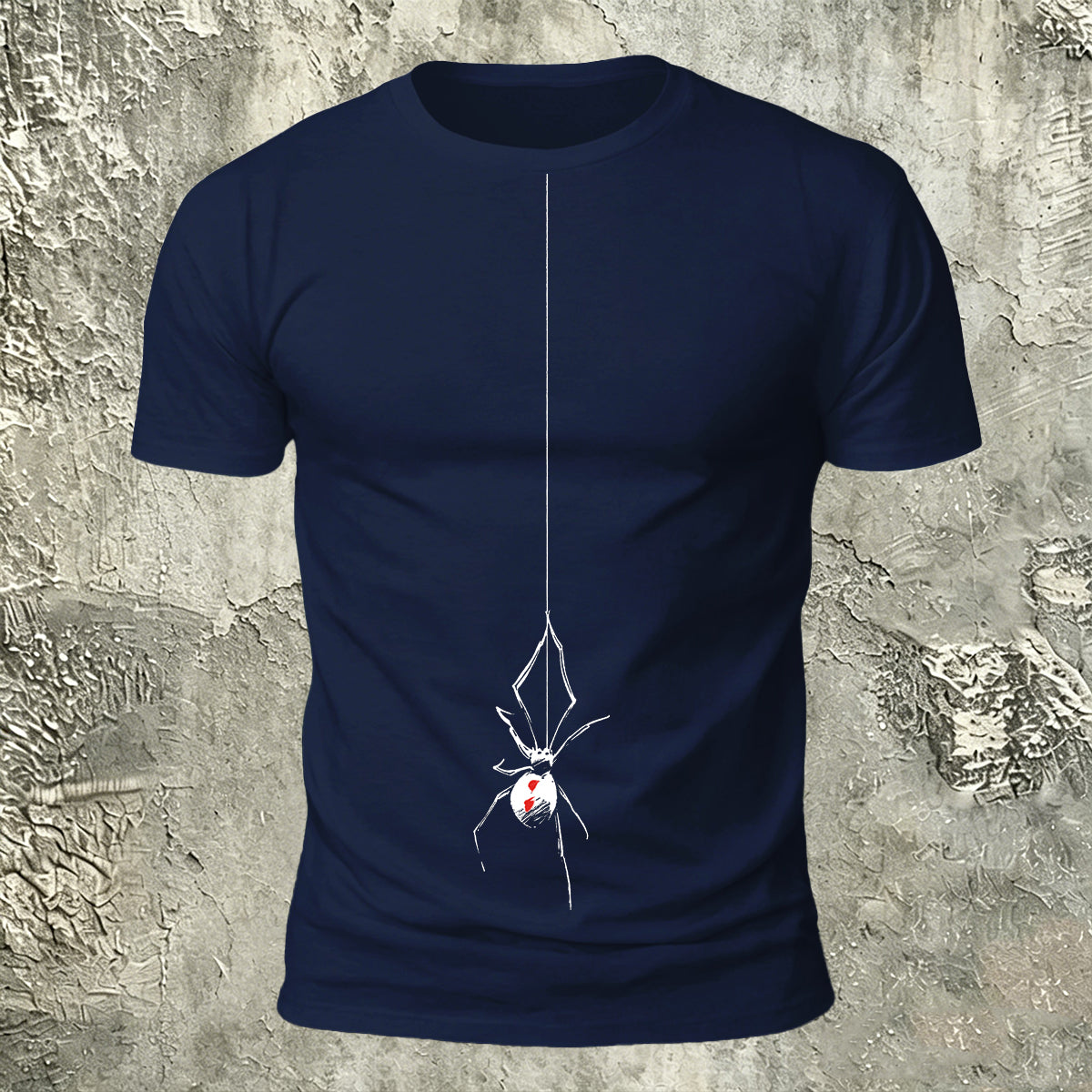 Minimalist Hanging Spider Premium Cotton Tee