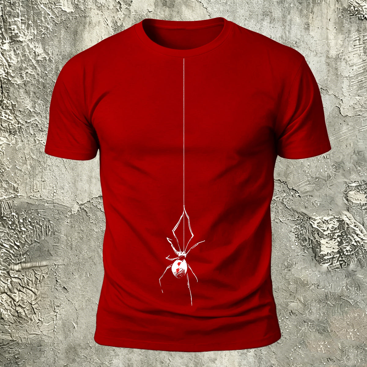 Minimalist Hanging Spider Premium Cotton Tee