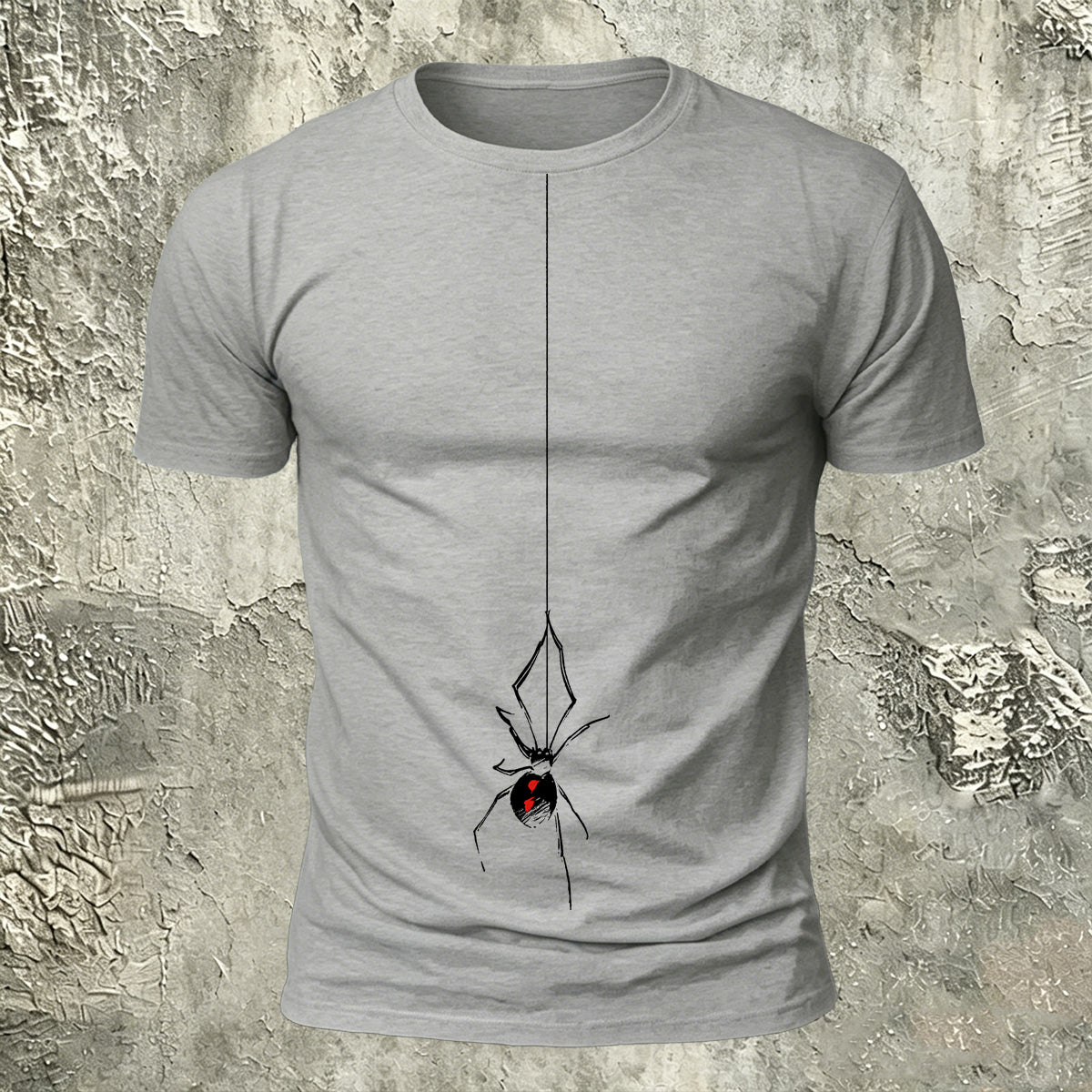 Minimalist Hanging Spider Premium Cotton Tee