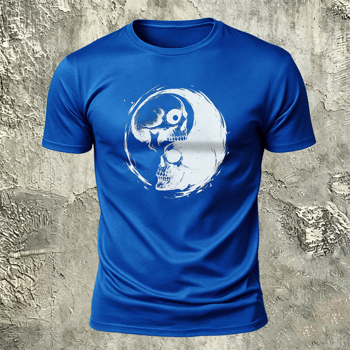Yin Yang Skulls Premium Cotton Graphic Tee