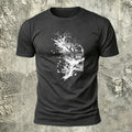 Dark Forest Skull Premium Cotton Casual T-Shirt