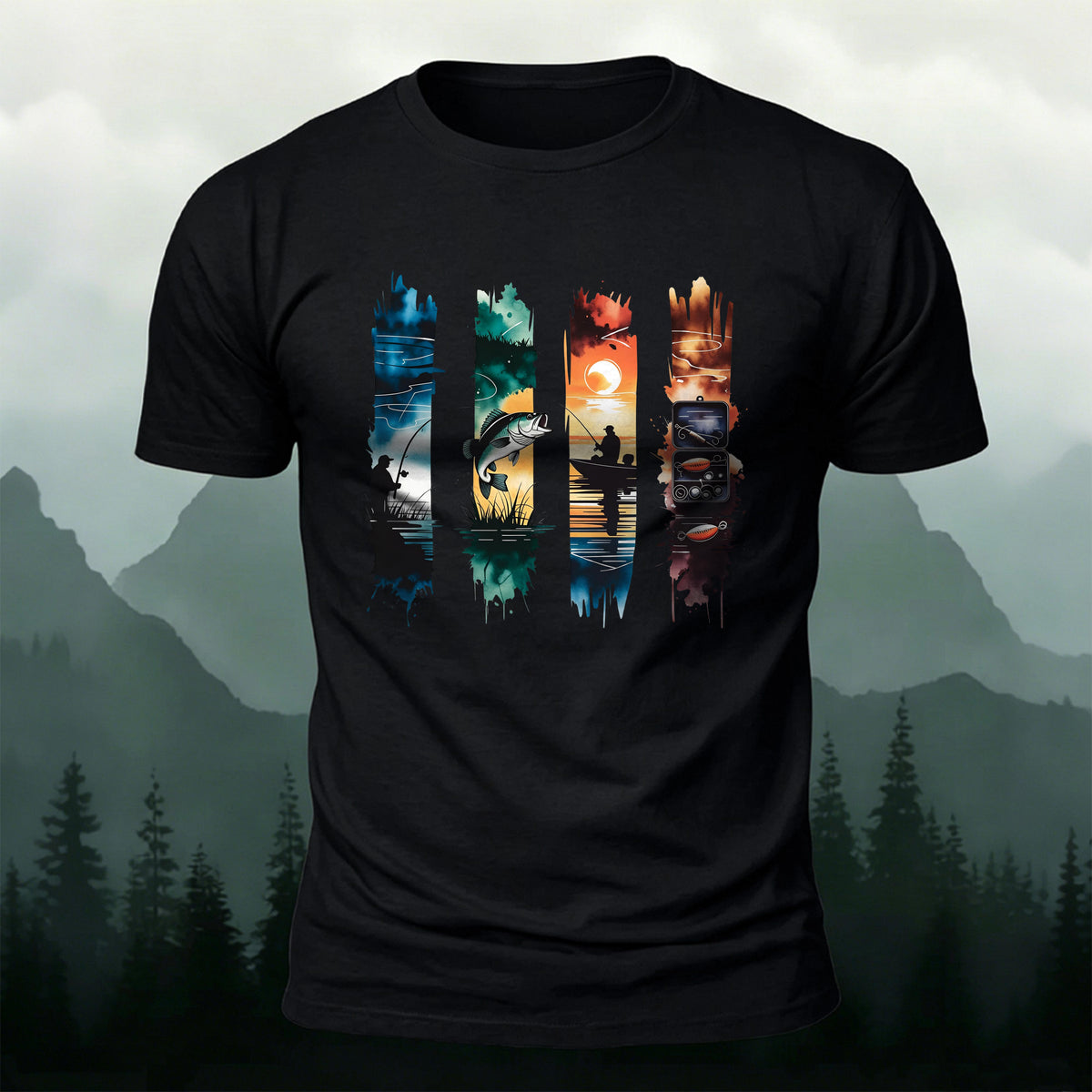 Creative Fishing Life Premium Cotton Casual T-Shirt