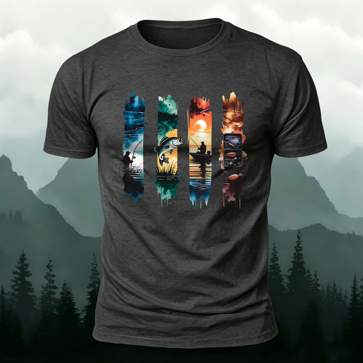 Creative Fishing Life Premium Cotton Casual T-Shirt