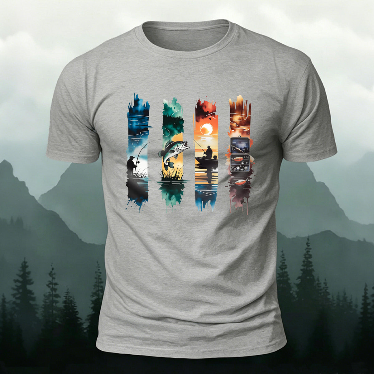 Creative Fishing Life Premium Cotton Casual T-Shirt