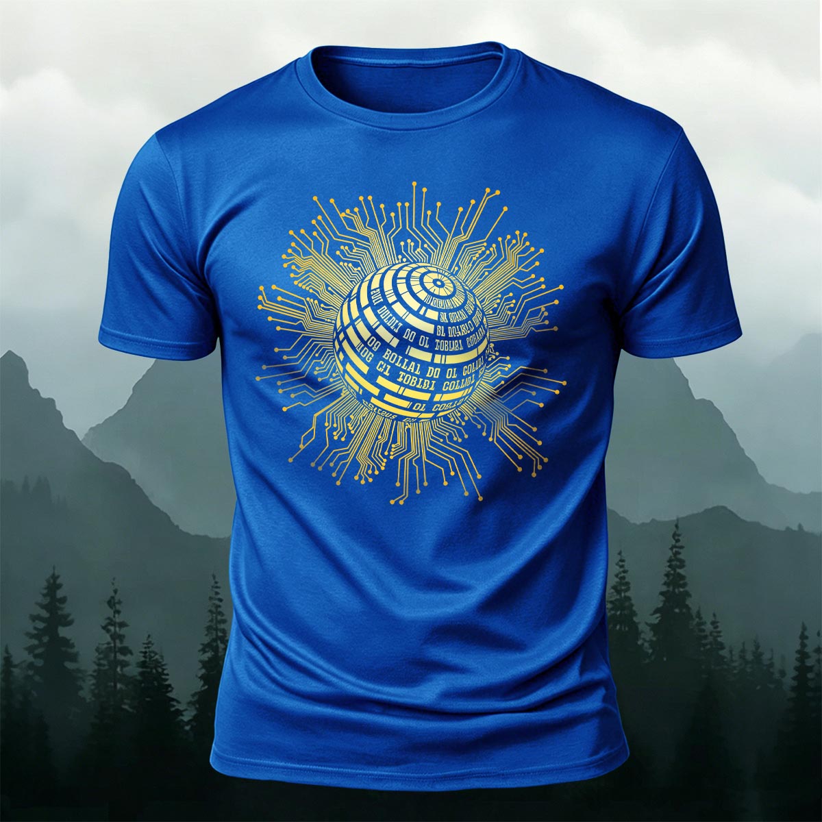 バイナリコード 回路基板 クリエイティブ コットンTシャツ
