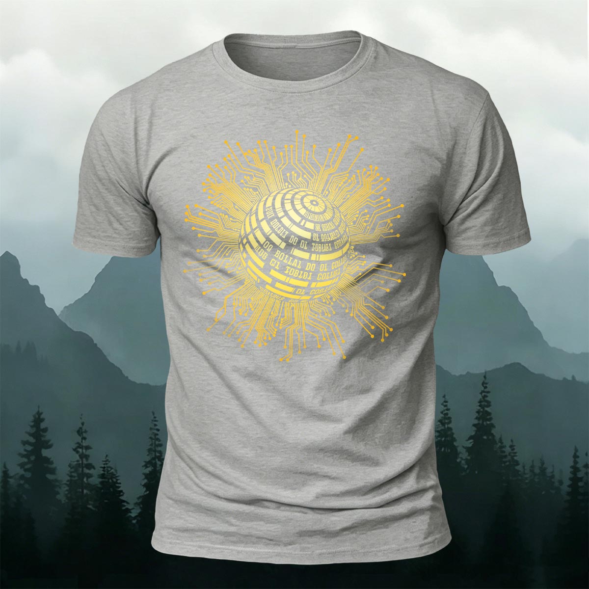 バイナリコード 回路基板 クリエイティブ コットンTシャツ