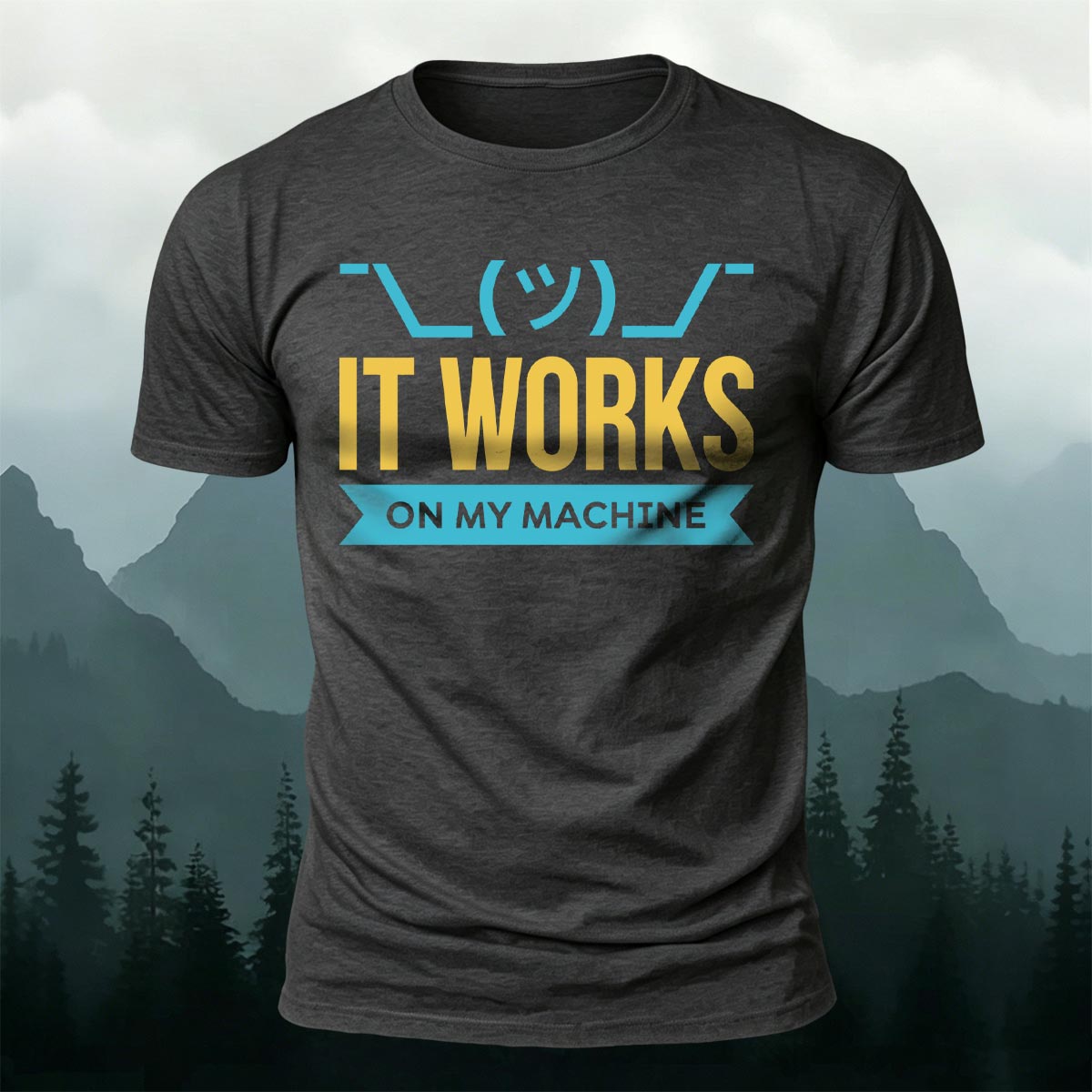 It Works On My Machine Funny Premium Cotton T-Shirt