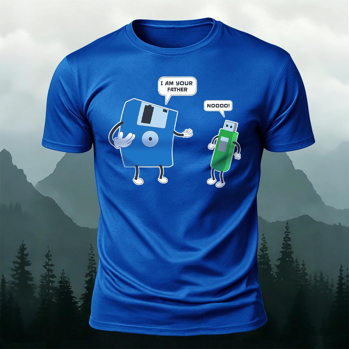 Funny Data Storage Cartoon Meme Premium Cotton Tee