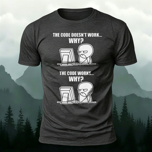 開発者 混乱 コーディング ジョーク プレミアムコットンTシャツ