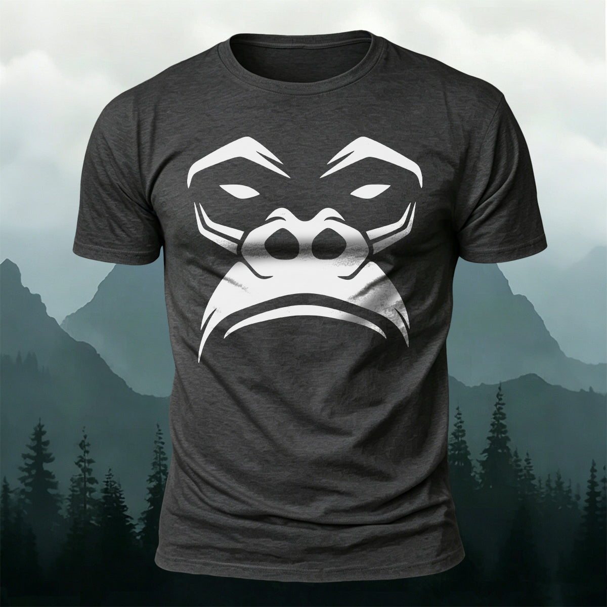 Tough Minimalist Gorilla Skin-Friendly Cotton T-Shirt