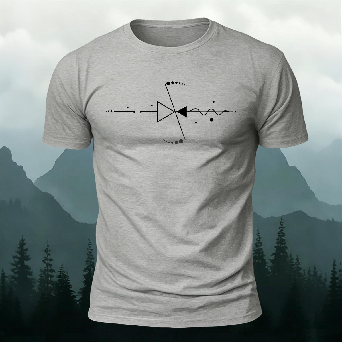 Minimal Audio Element Premium Cotton Casual Tee