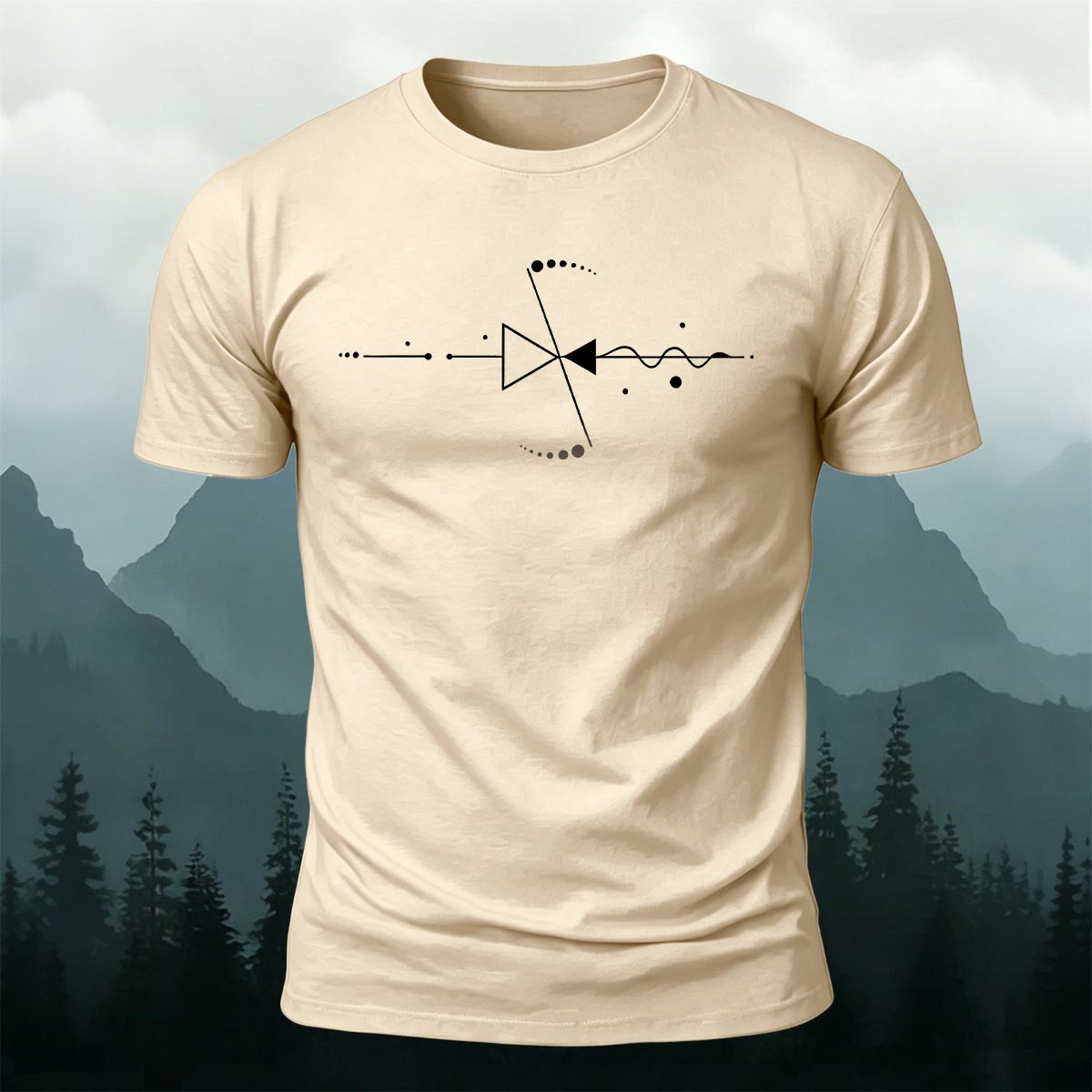 Minimal Audio Element Premium Cotton Casual Tee