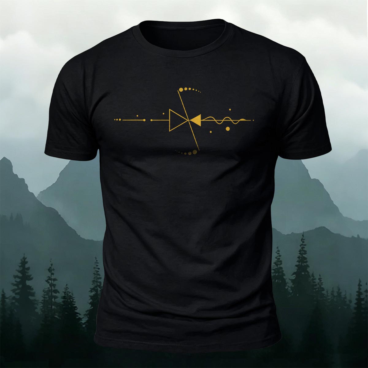 Minimal Audio Element Premium Cotton Casual Tee