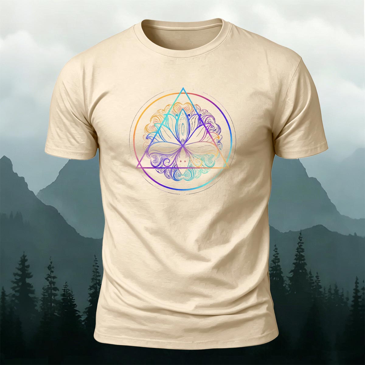 Yoga Mystic Graphic Minimal Skin-Friendly Tee