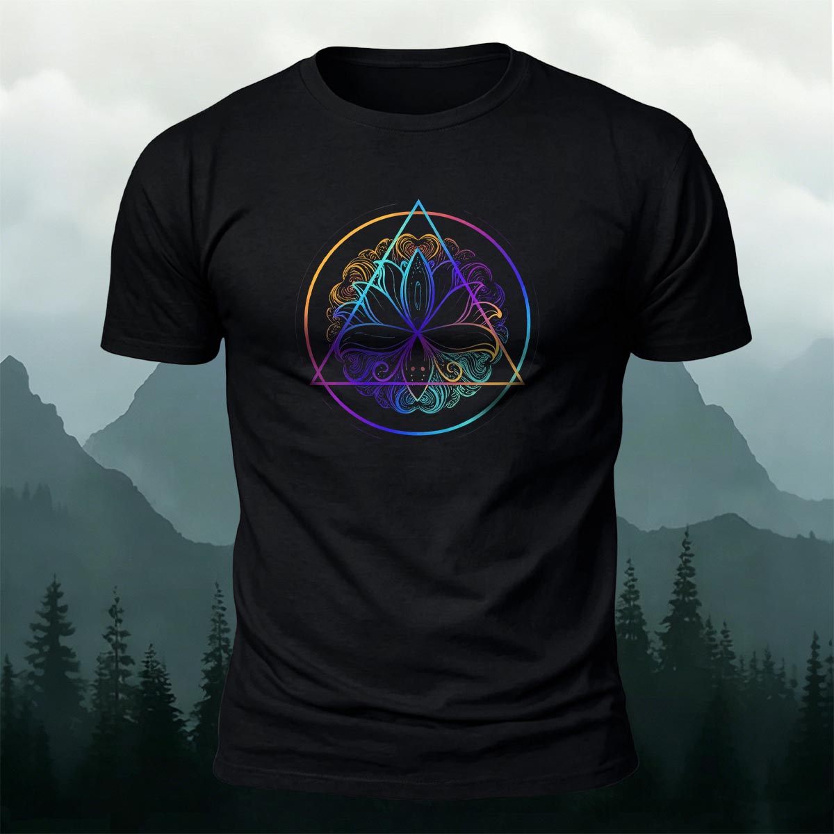 Yoga Mystic Graphic Minimal Skin-Friendly Tee