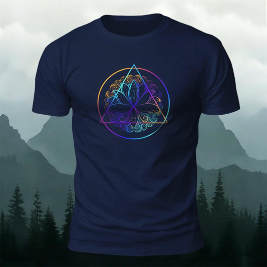 ヨガ ミスティック グラフィック ミニマル 肌に優しいTシャツ