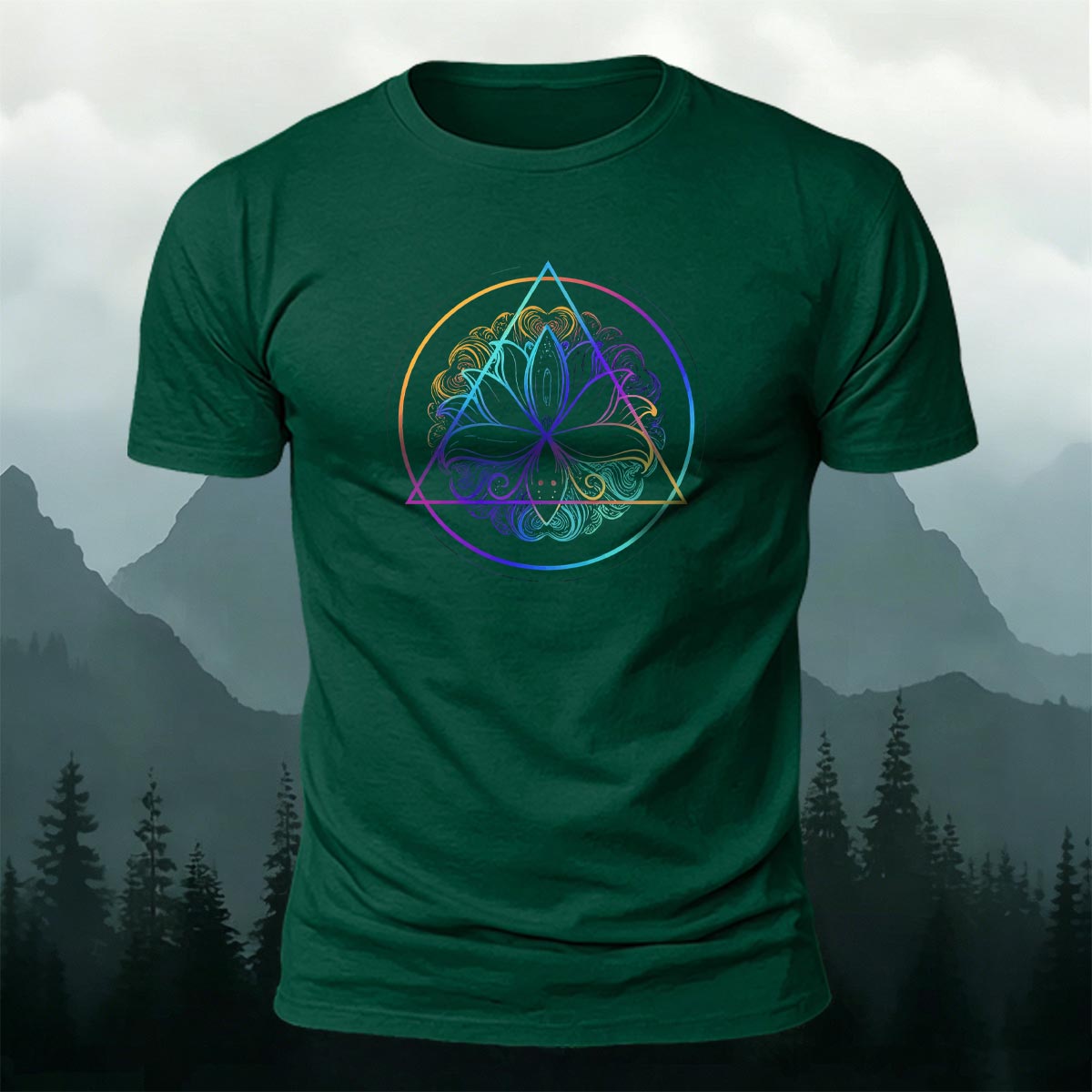 Yoga Mystic Graphic Minimal Skin-Friendly Tee