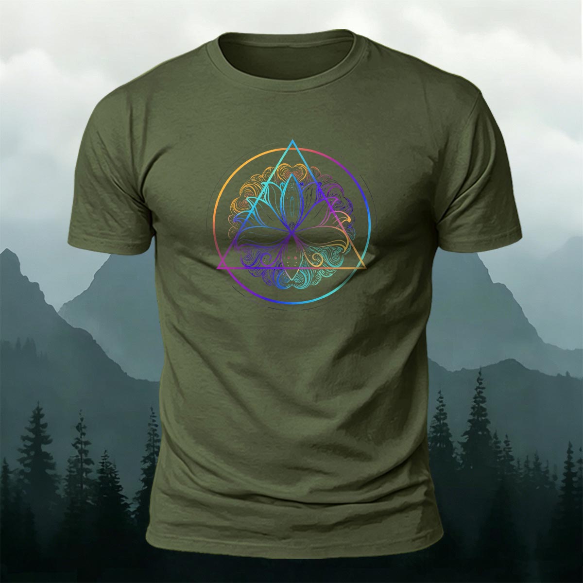 Yoga Mystic Graphic Minimal Skin-Friendly Tee