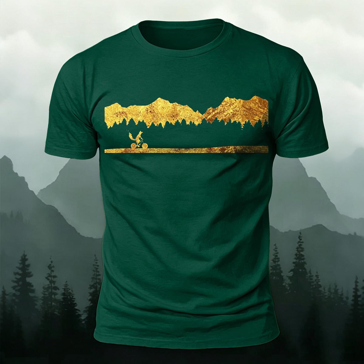 Golden Mountain Outdoor Cycling Casual Cotton Tee