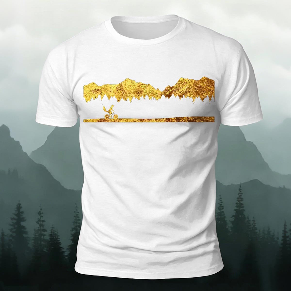 Golden Mountain Outdoor Cycling Casual Cotton Tee