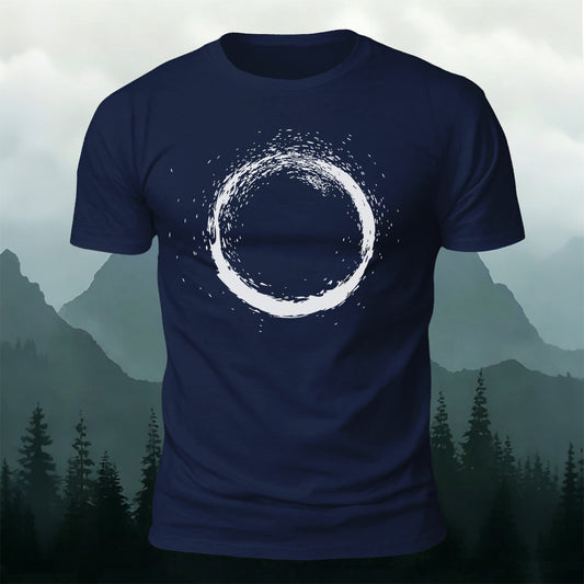 禅 縁起の円 アウトドア 自然 肌に優しいTシャツ