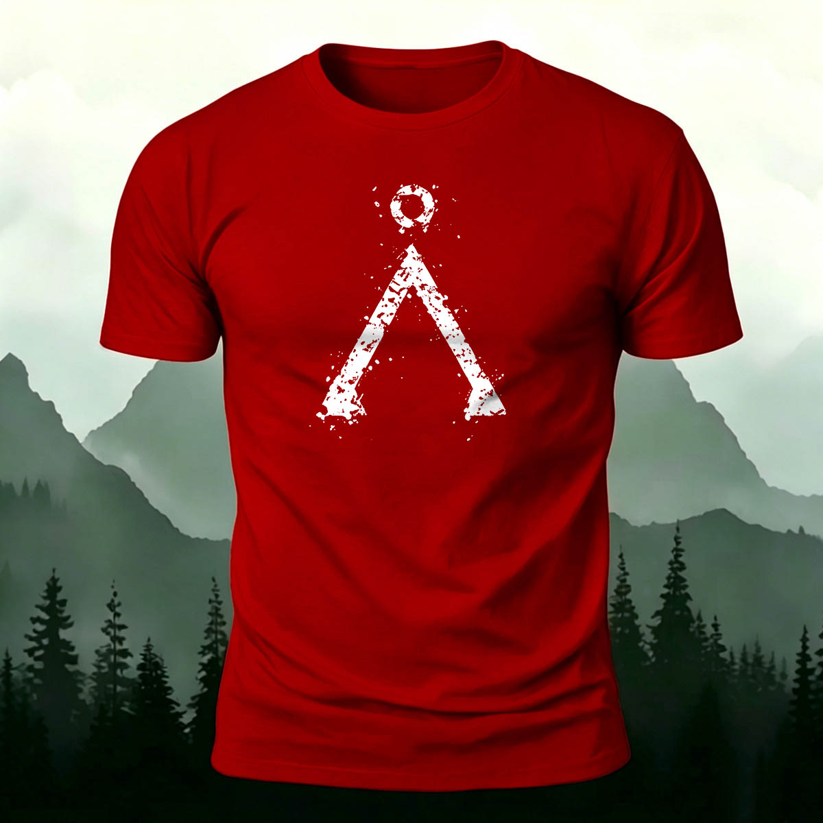 Ancient Rune Symbol Outdoor Casual Premium Cotton Tee