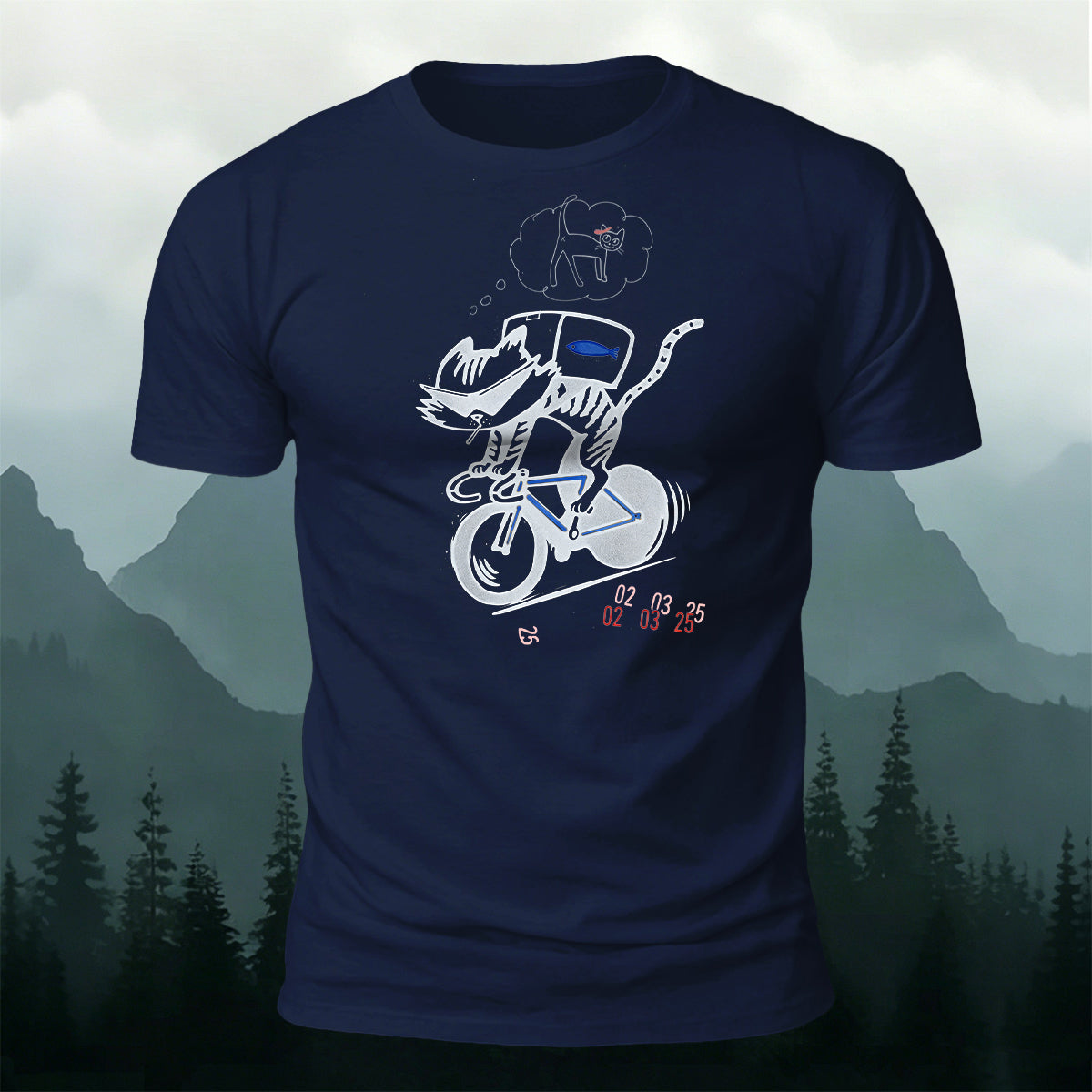 Cool Cat Delivery Rider Soft Skin-Friendly T-Shirt