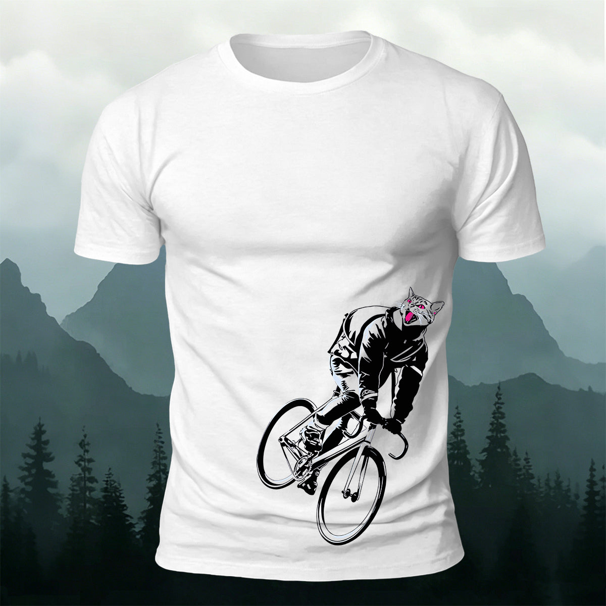 Cool Cyclist Wildcat Outdoor Premium Cotton T-Shirt