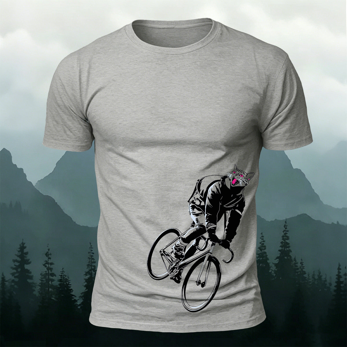 Cool Cyclist Wildcat Outdoor Premium Cotton T-Shirt