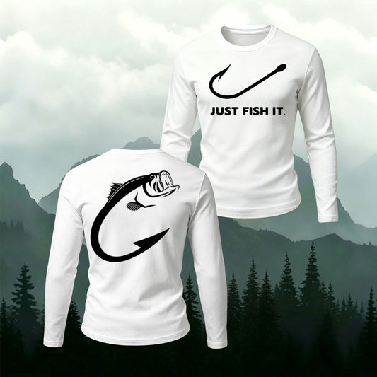 Just Fish It Angler Cotton Long Sleeve T-Shirt