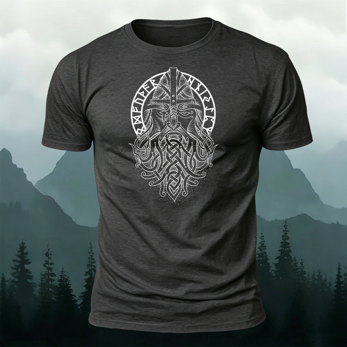 Vintage Viking Warrior Celtic Totem Daily Casual Tee