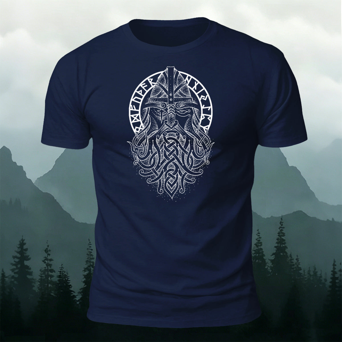 Vintage Viking Warrior Celtic Totem Daily Casual Tee