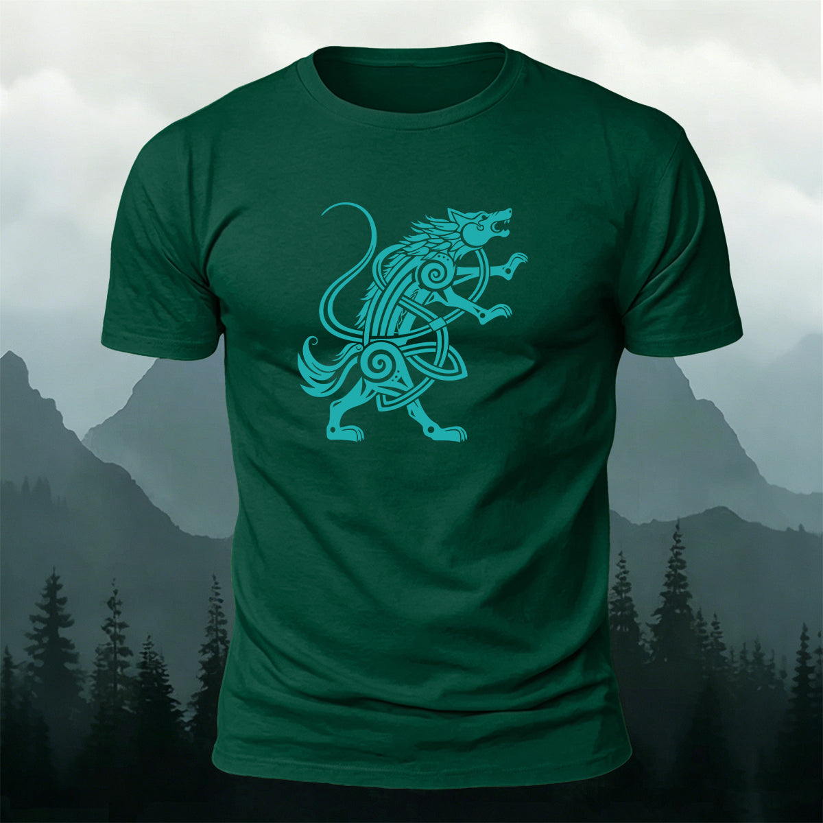 Vintage Nordic Fenrir Wolf Soft Skin-Friendly T-Shirt