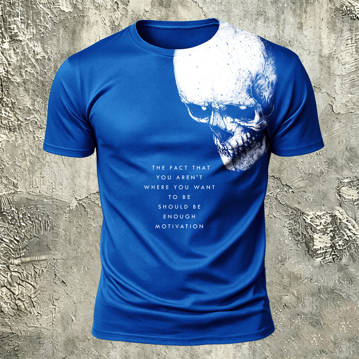 Sublimation Skull Motivational Quote Dark Art T-Shirt