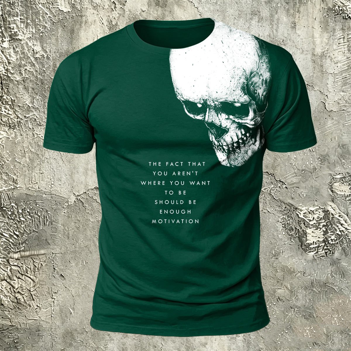 Sublimation Skull Motivational Quote Dark Art T-Shirt