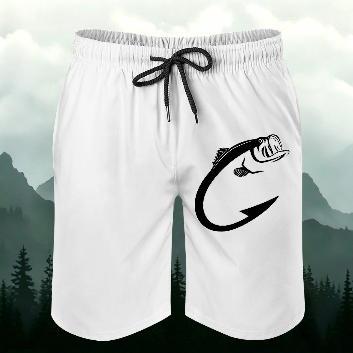 Colorful Bicycle Motifs Men's Casual Shorts