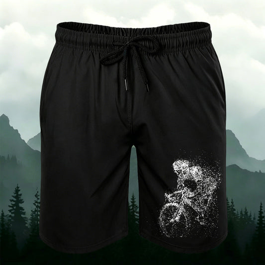 Men's Particle Style Cyclist Outdoor Casual Shorts