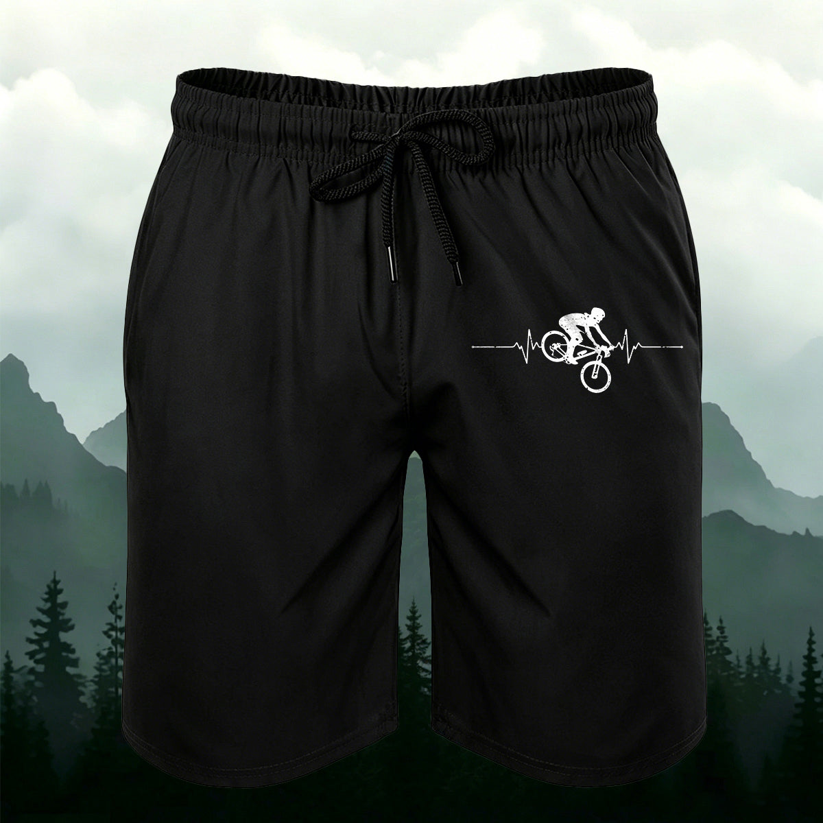 Men's Heartbeat Cyclist Outdoor Casual Shorts