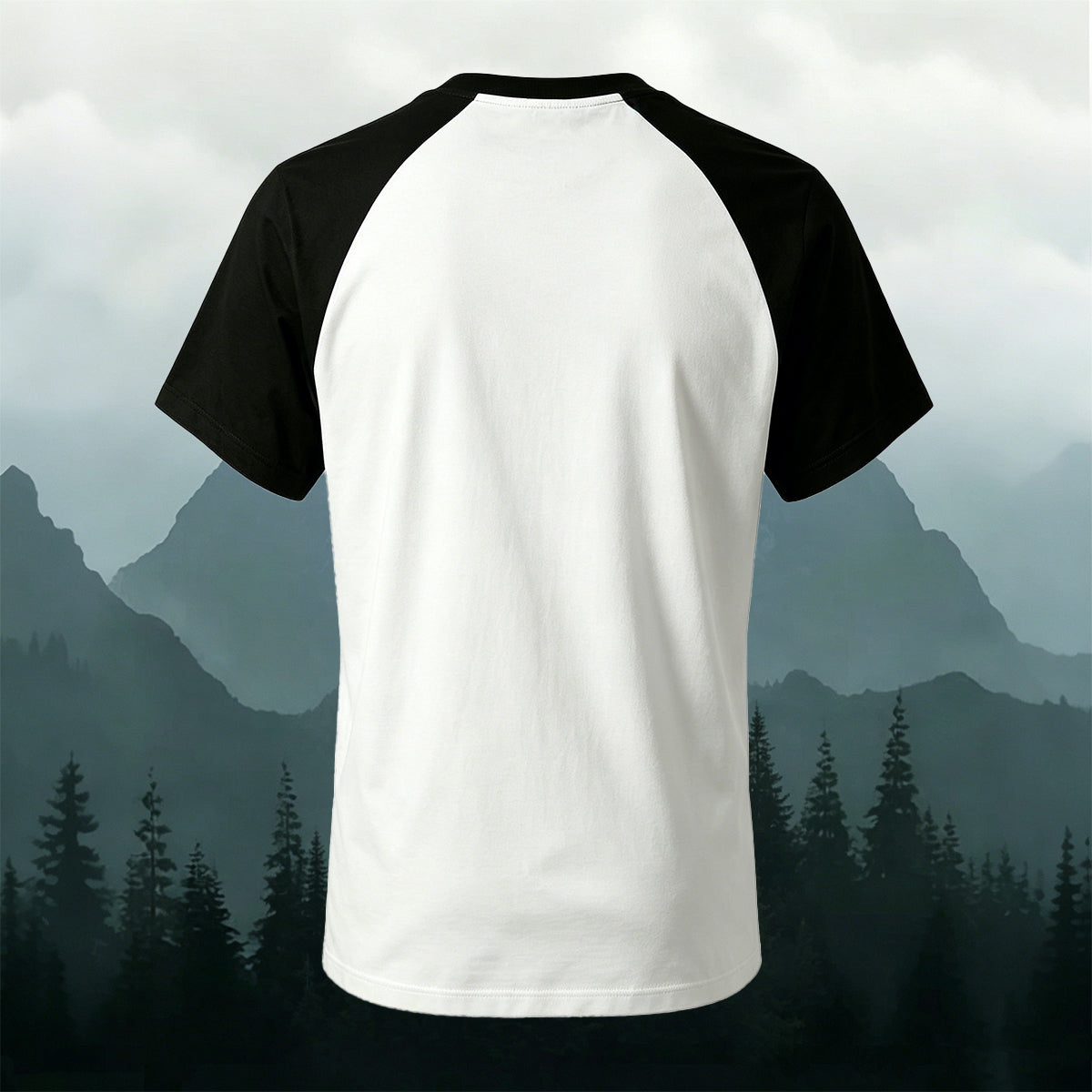 Sublimation Black White Retro Silhouette Outdoor Tee