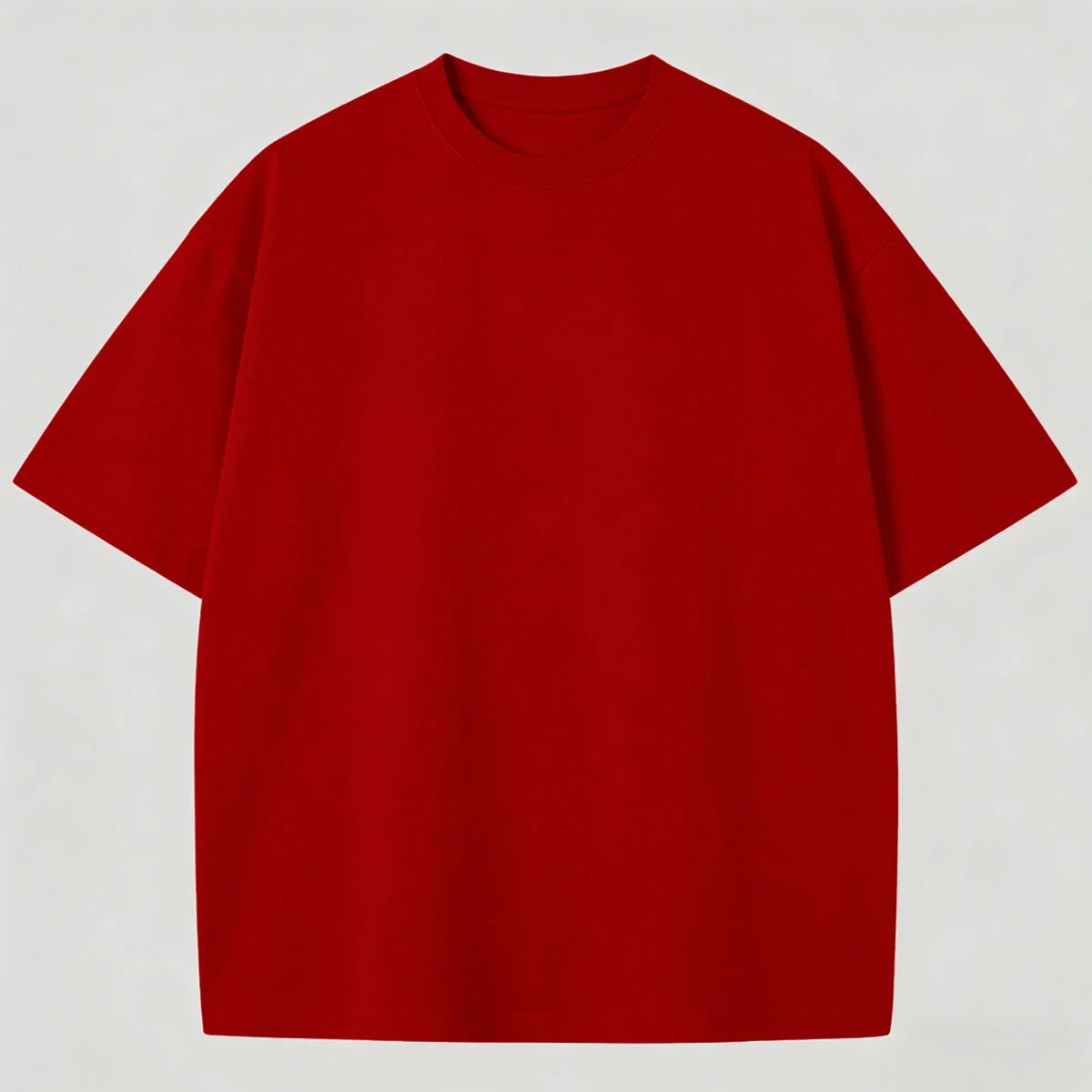 Solid Color Premium Cotton Casual Short Sleeve Tee