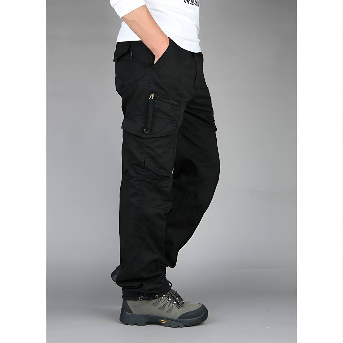 Men's Relaxed Fit Multi-Pocket Outdoor Cargo Pants