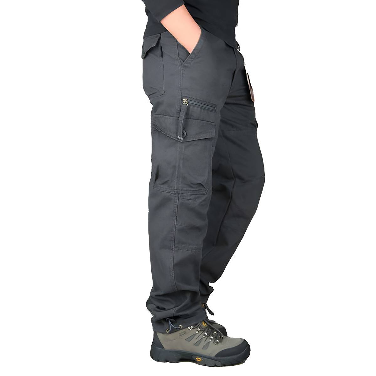 Men's Relaxed Fit Multi-Pocket Outdoor Cargo Pants