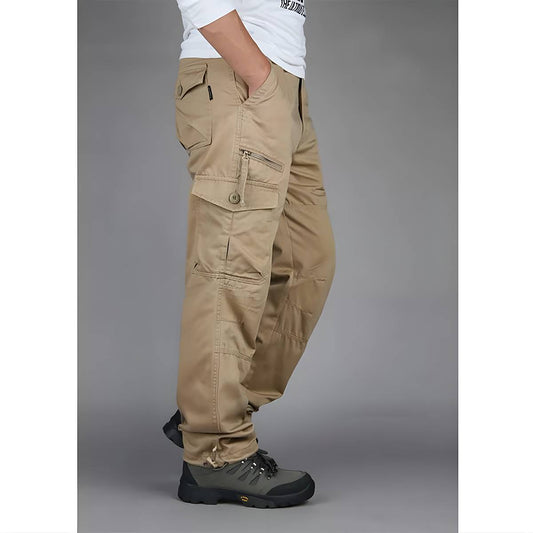 Men's Relaxed Fit Multi-Pocket Outdoor Cargo Pants