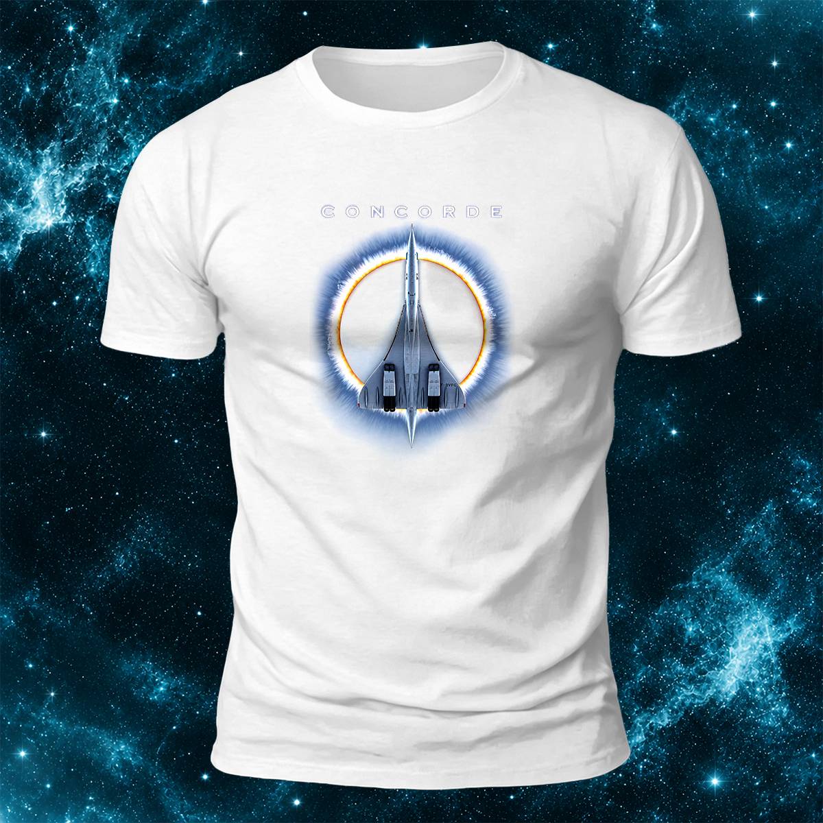 DTG Concorde Supersonic Aircraft Graphic Casual Tee