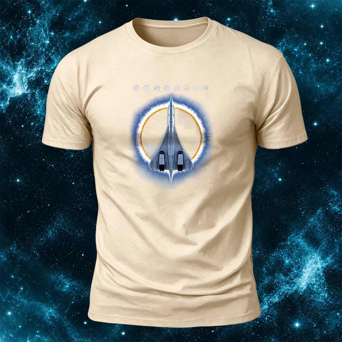 DTG Concorde Supersonic Aircraft Graphic Casual Tee