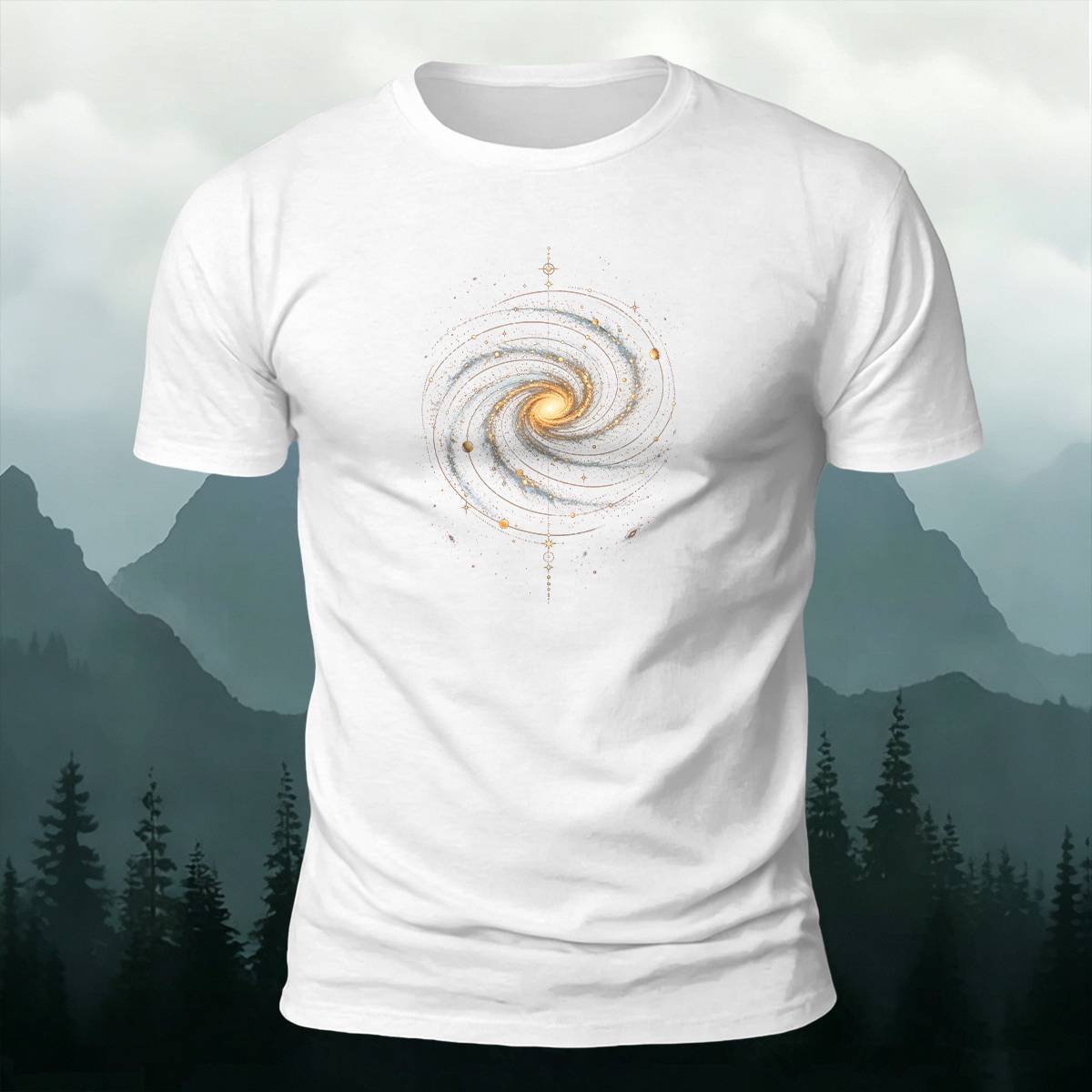 DTG Spiral Galaxy Cosmic Casual Crew Neck Tee