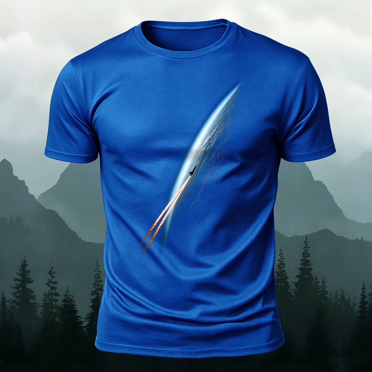 DTG Rocket Launch Leaving Earth Cosmic Casual Tee