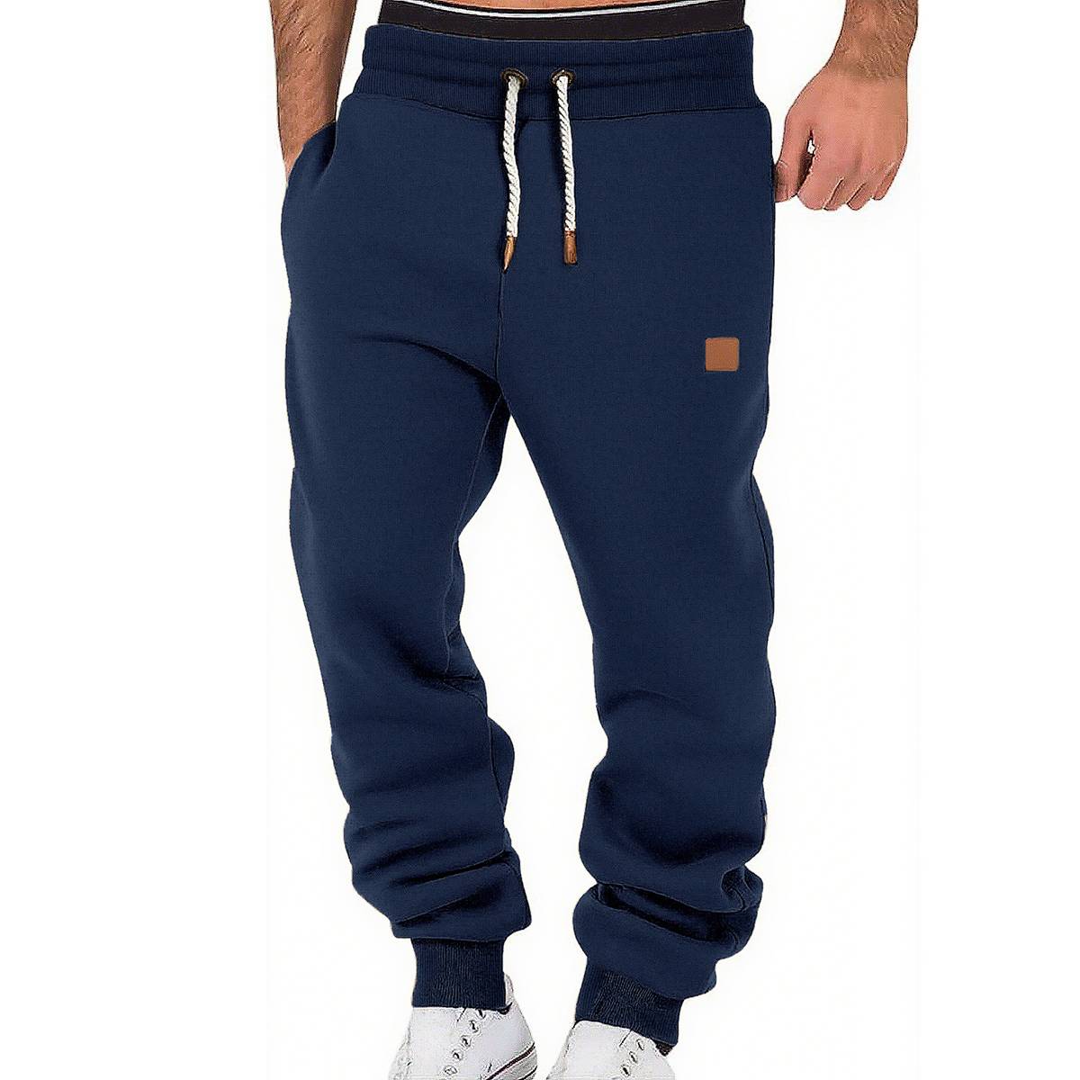 Men's Loose Drawstring Cuffed Athletic Joggers