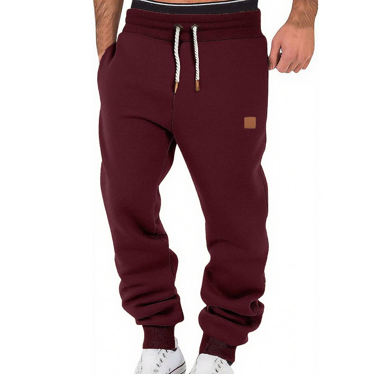 Men's Loose Drawstring Cuffed Athletic Joggers